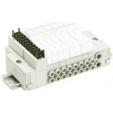 SMC solenoid valve 4 & 5 Port SS5Y3-45T, 3000 Series, Stacking Manifold, DIN Rail Mount, Terminal Block